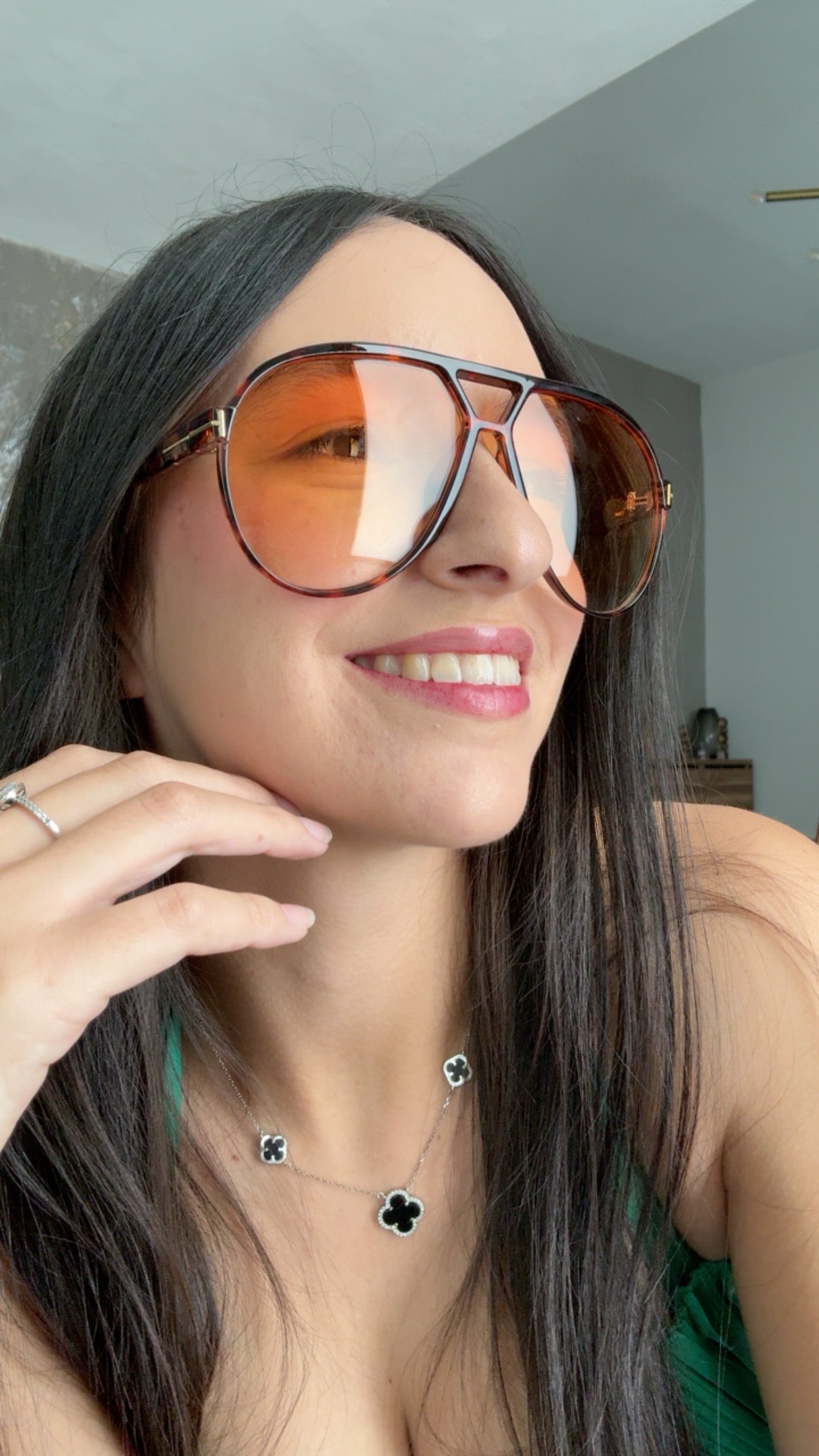 Leopard Orange Sunglasses