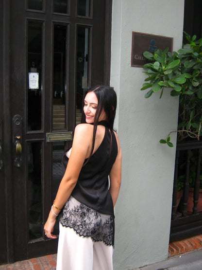 Asymmetric Lace Top