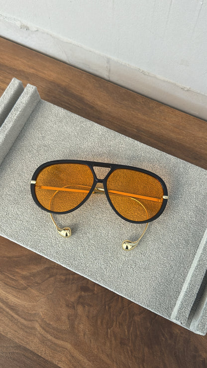 Orange Gold Sunglasses