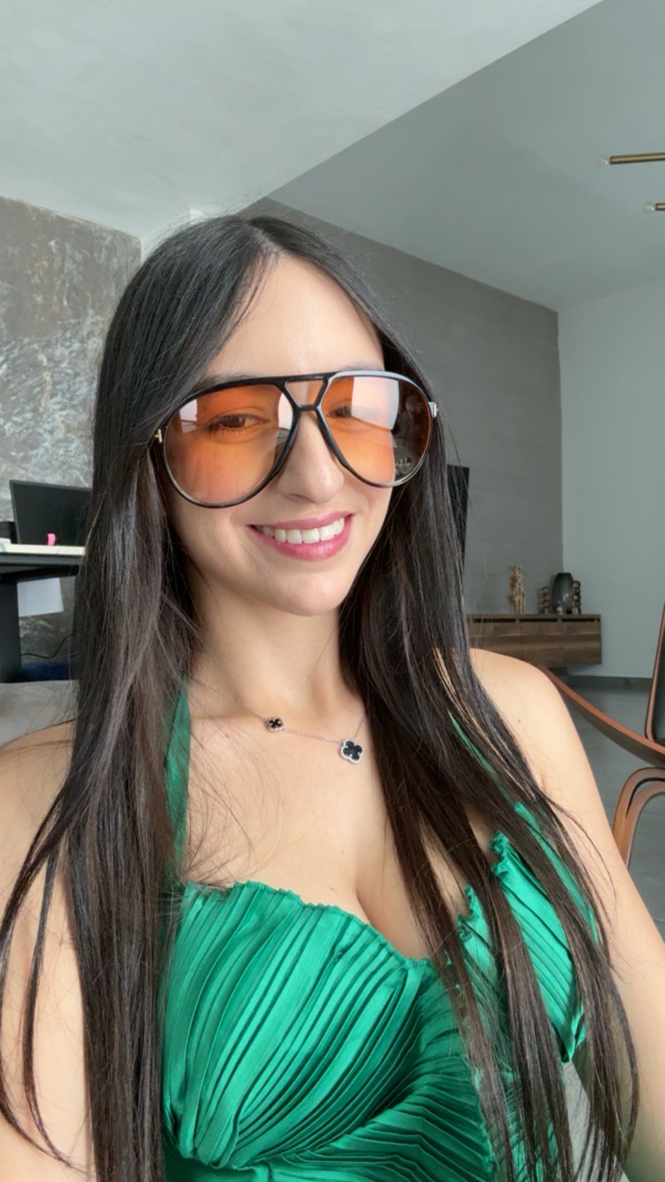Black & Orange Sunglasses