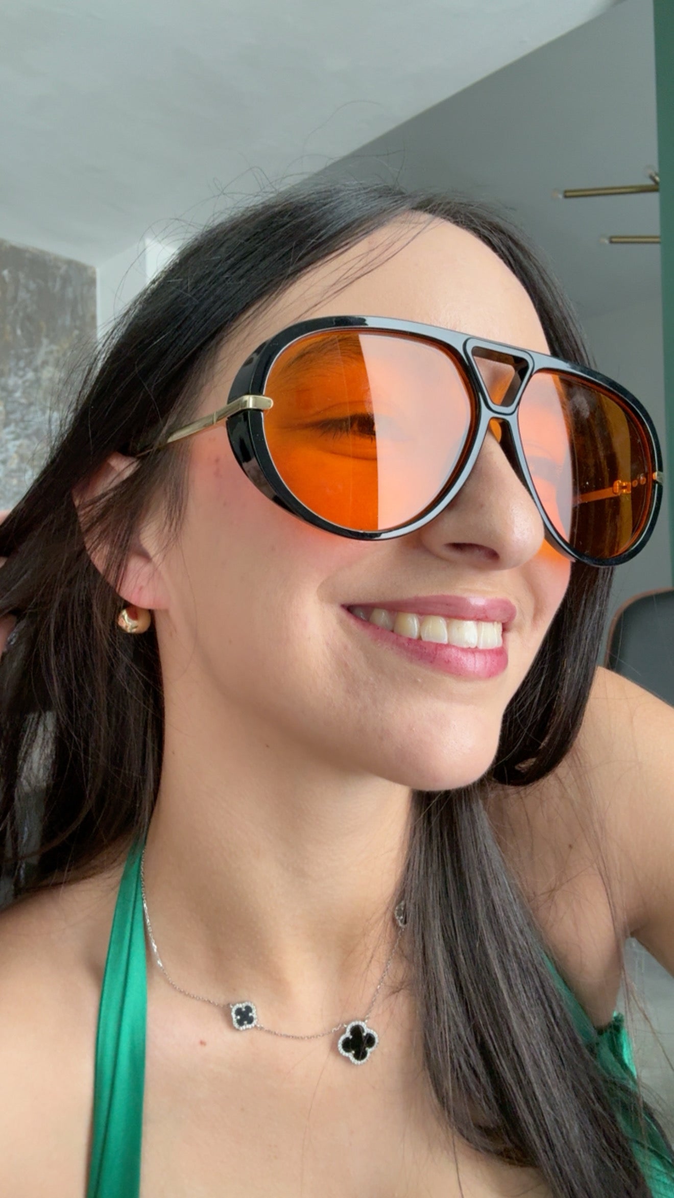 Orange Gold Sunglasses